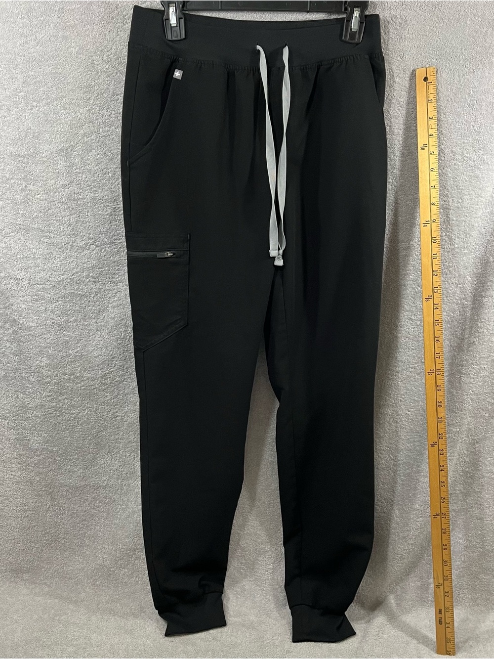 FIGS Pants Womens Small Tall Black Zamora Jogger Technical Scrub Workwear
